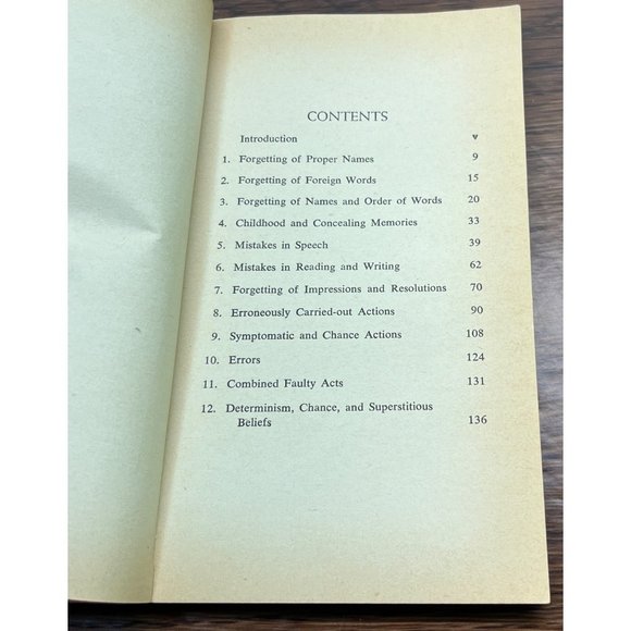 Psychopathology Of Everyday Life by Sigmund Freud 3rd Printing 1953 AA Brill M67 - Picture 2 of 9